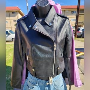 Black pleather jacket